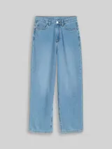 TOM TAILOR Mädchen Relaxed Fit Jeans, blau, Uni – Bild 3