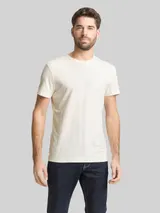 TOM TAILOR Herren Basic Fitted T-Shirt, braun, Uni – Bild 4