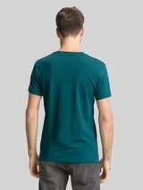 TOM TAILOR Herren Basic Fitted T-Shirt, grün, Uni – Bild 5