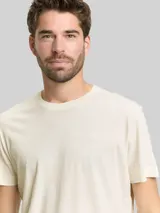 TOM TAILOR Herren T-Shirt mit Logo-Stickerei, braun, Uni – Bild 6