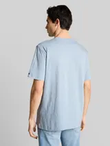 TOM TAILOR Herren T-Shirt mit feinem Streifenmuster, blau, Gestreift – Bild 5