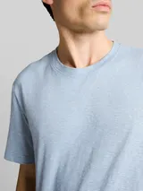TOM TAILOR Herren T-Shirt mit feinem Streifenmuster, blau, Gestreift – Bild 6