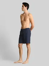 TOM TAILOR Herren Badeshorts mit Kordelzug, blau, Uni – Bild 4