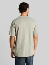 TOM TAILOR Herren Henley T-Shirt mit feinem Streifenmuster, grün, Gestreift – Bild 5