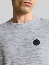 TOM TAILOR Herren T-Shirt mit Waffelstruktur, weiß, Meliert – Bild 6