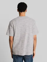 TOM TAILOR Herren Henley T-Shirt in Melange-Optik, weiß, Meliert – Bild 5