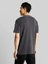 TOM TAILOR Herren T-Shirt mit Waffelstruktur, schwarz, Uni – Bild 5