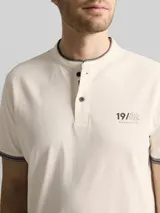 TOM TAILOR Herren Poloshirt mit Stehkragen, braun, Uni – Bild 6