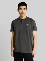 TOM TAILOR Herren Poloshirt mit Stehkragen, schwarz, Uni – Bild 4