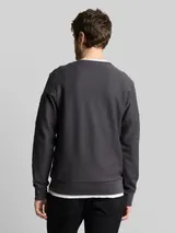 TOM TAILOR Herren Sweatshirt mit Reißverschlusstasche, schwarz, Uni – Bild 5