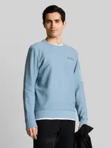 TOM TAILOR Herren Sweatshirt mit Reißverschlusstasche, blau, Uni – Bild 4