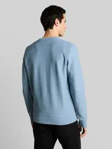 TOM TAILOR Herren Sweatshirt mit Reißverschlusstasche, blau, Uni – Bild 5