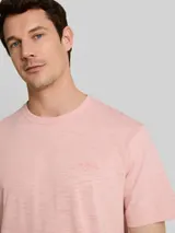 TOM TAILOR Herren T-Shirt in Melange-Optik, rosa, Meliert – Bild 6