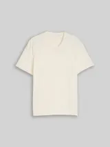 TOM TAILOR Herren T-Shirt mit V-Ausschnitt, braun, Meliert – Bild 3