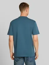 TOM TAILOR DENIM Herren Relaxed Fit T-Shirt aus Baumwolle, grün, Uni – Bild 5