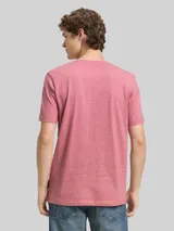 TOM TAILOR DENIM Herren T-Shirt in Melange-Optik, rosa, Meliert – Bild 5