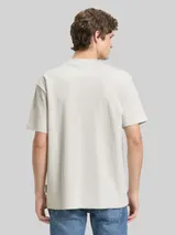 TOM TAILOR DENIM Herren Relaxed Fit T-Shirt mit Brusttasche, weiß, Uni – Bild 5