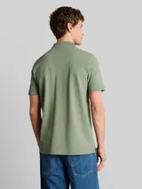TOM TAILOR DENIM Herren Piqué Poloshirt aus Baumwolle, grün, Uni – Bild 5