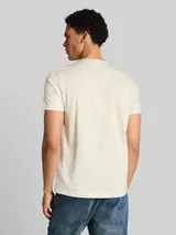 TOM TAILOR DENIM Herren Slim Fit T-Shirt aus Baumwolle, weiß, Uni – Bild 5