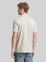 TOM TAILOR DENIM Herren Piqué Poloshirt mit Stehkragen, weiß, Uni – Bild 5