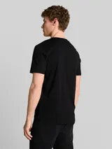 TOM TAILOR DENIM Herren T-Shirt mit Print, schwarz, Uni – Bild 5