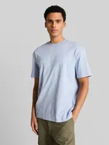 TOM TAILOR DENIM Herren Relaxed Fit T-Shirt mit Palmenprint, blau, Palmenprint – Bild 4
