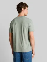 TOM TAILOR DENIM Herren T-Shirt mit Palmenprint, grün, Uni – Bild 5