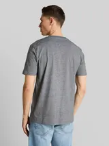TOM TAILOR DENIM Herren T-Shirt mit Palmenprint, schwarz, Uni – Bild 5
