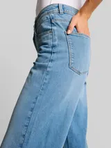 TOM TAILOR Damen TTNELMA CULOTTE Jeans, blau, Uni – Bild 6