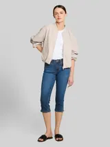 TOM TAILOR Damen TTLENE SLIM Capri Jeans mit hohem Stretch, blau, Uni – Bild 4