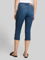 TOM TAILOR Damen TTLENE SLIM Capri Jeans mit hohem Stretch, blau, Uni – Bild 5