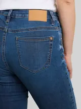 TOM TAILOR Damen TTLENE SLIM Capri Jeans mit hohem Stretch, blau, Uni – Bild 6