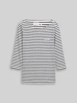 TOM TAILOR Damen Langarmshirt mit Streifenmuster, weiß, Gestreift – Bild 3