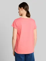 TOM TAILOR Damen T-Shirt aus Baumwolle, rosa, Uni – Bild 5