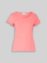 TOM TAILOR Damen T-Shirt aus Baumwolle, rosa, Uni – Bild 3