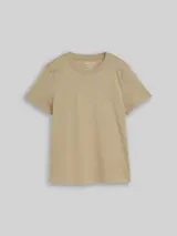 TOM TAILOR Damen Basic T-Shirt aus Baumwolle, grün, Uni – Bild 3