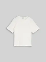 TOM TAILOR Damen T-Shirt aus Baumwolle, weiß, Uni – Bild 3