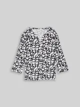 TOM TAILOR Damen Langarmshirt mit Muster, blau, Gemustert – Bild 3