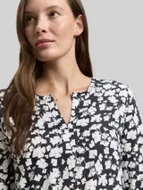 TOM TAILOR Damen Langarmshirt mit Muster, blau, Gemustert – Bild 6