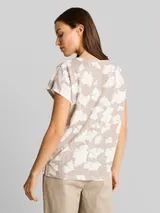 TOM TAILOR Damen T-Shirt mit Muster, weiß, Gemustert – Bild 5