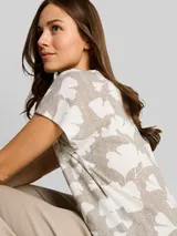 TOM TAILOR Damen T-Shirt mit Muster, weiß, Gemustert – Bild 6
