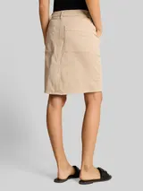 TOM TAILOR Damen Jeansrock mit aufgesetzten Taschen, braun, Uni – Bild 5