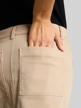 TOM TAILOR Damen Jeansrock mit aufgesetzten Taschen, braun, Uni – Bild 6