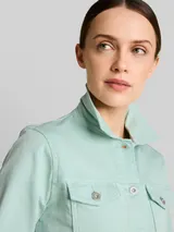 TOM TAILOR Damen Jeansjacke mit Eingriffstaschen, blau, Uni – Bild 6