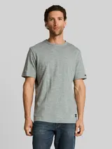 TOM TAILOR Herren T-Shirt in Melange-Optik, grün, Meliert – Bild 4