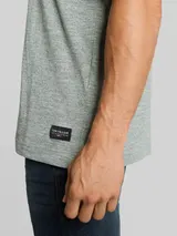TOM TAILOR Herren T-Shirt in Melange-Optik, grün, Meliert – Bild 6