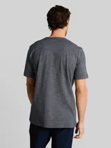 TOM TAILOR Herren T-Shirt in Melange-Optik, blau, Meliert – Bild 5