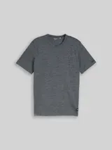 TOM TAILOR Herren T-Shirt in Melange-Optik, blau, Meliert – Bild 3