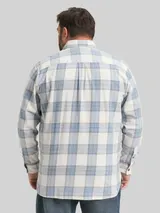 TOM TAILOR Herren Plus Size - Hemd mit Karomuster, weiß, Kariert – Bild 5