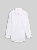 TOM TAILOR Damen Plus Size - Loose Fit Bluse mit Strasssteinen, weiß, Uni – Bild 3